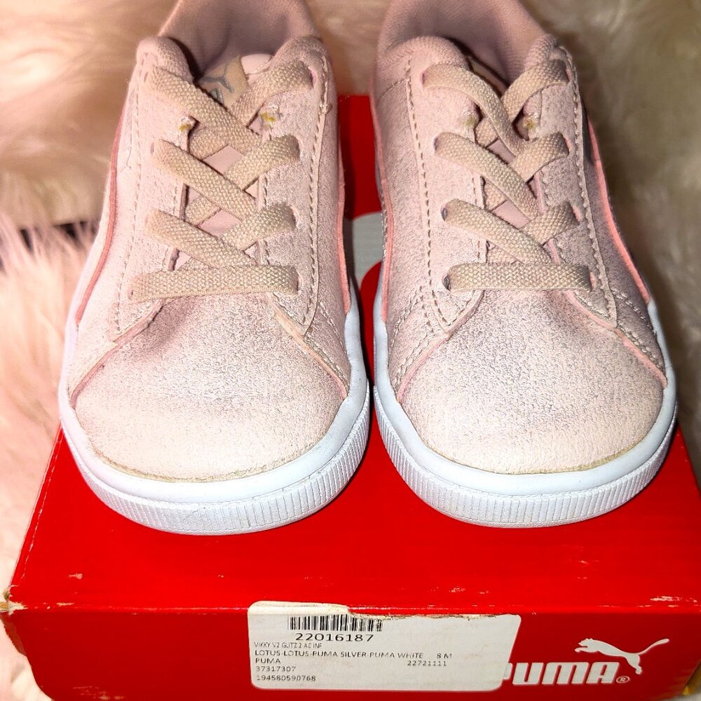 PUMA Light Pink with Glitter Reflection Size 8
